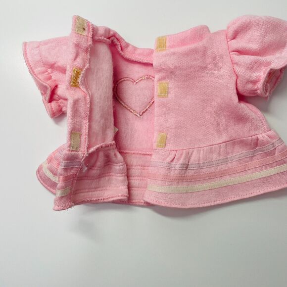 Vintage Cabbage Patch Kids Girls Sweatshirt Pink Heart Top Short Sleeve Doll Top - Picture 8 of 11